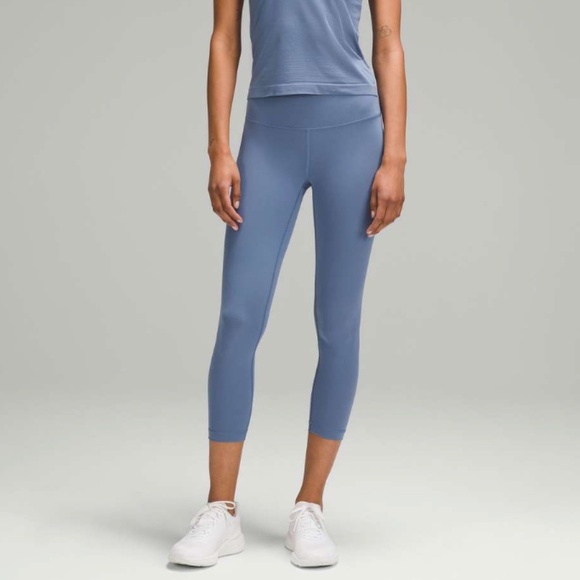 lululemon athletica Pants - Lululemon Wunder Train High-Rise Crop 23" in Oasis Blue (Size 2)